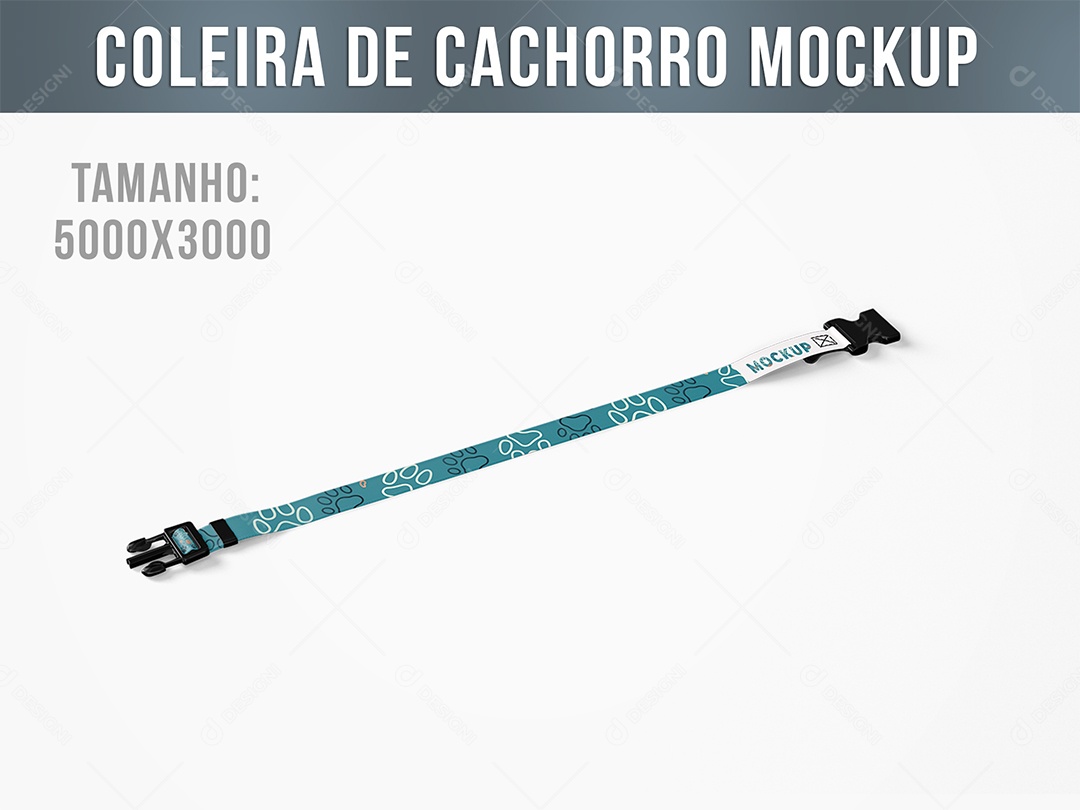 Coleira de Cachorro Mockup PSD Editável