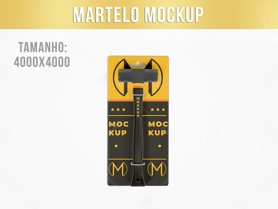 Martelo Mockup PSD Editável