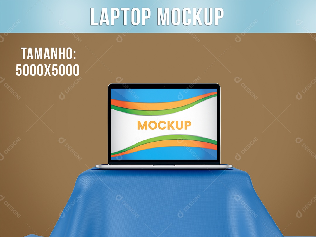 Notebook Mockup PSD Editável
