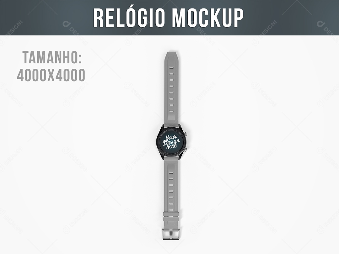 Relógio Mockup PSD Editável