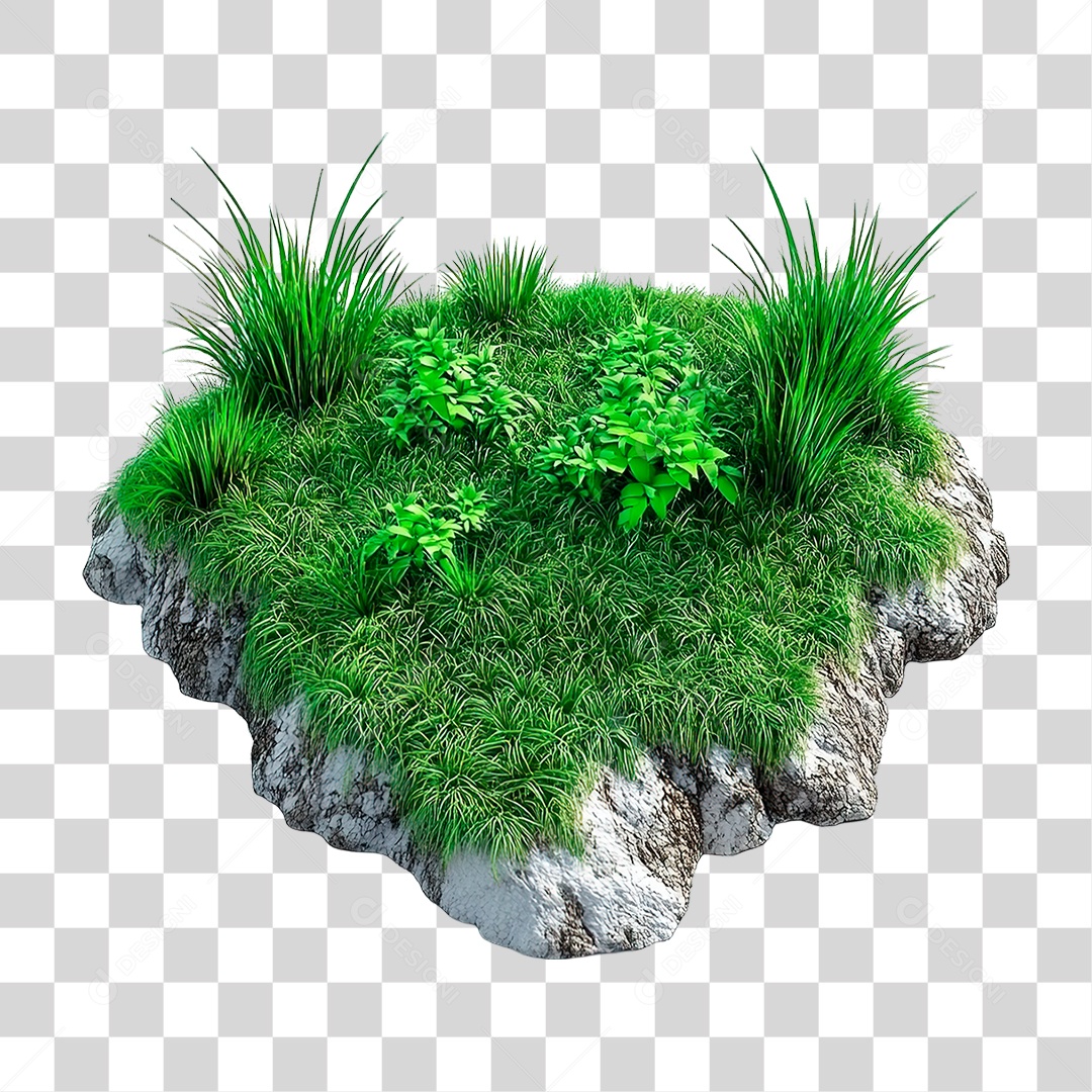 Elemento 3D Montanha PNG Transparente