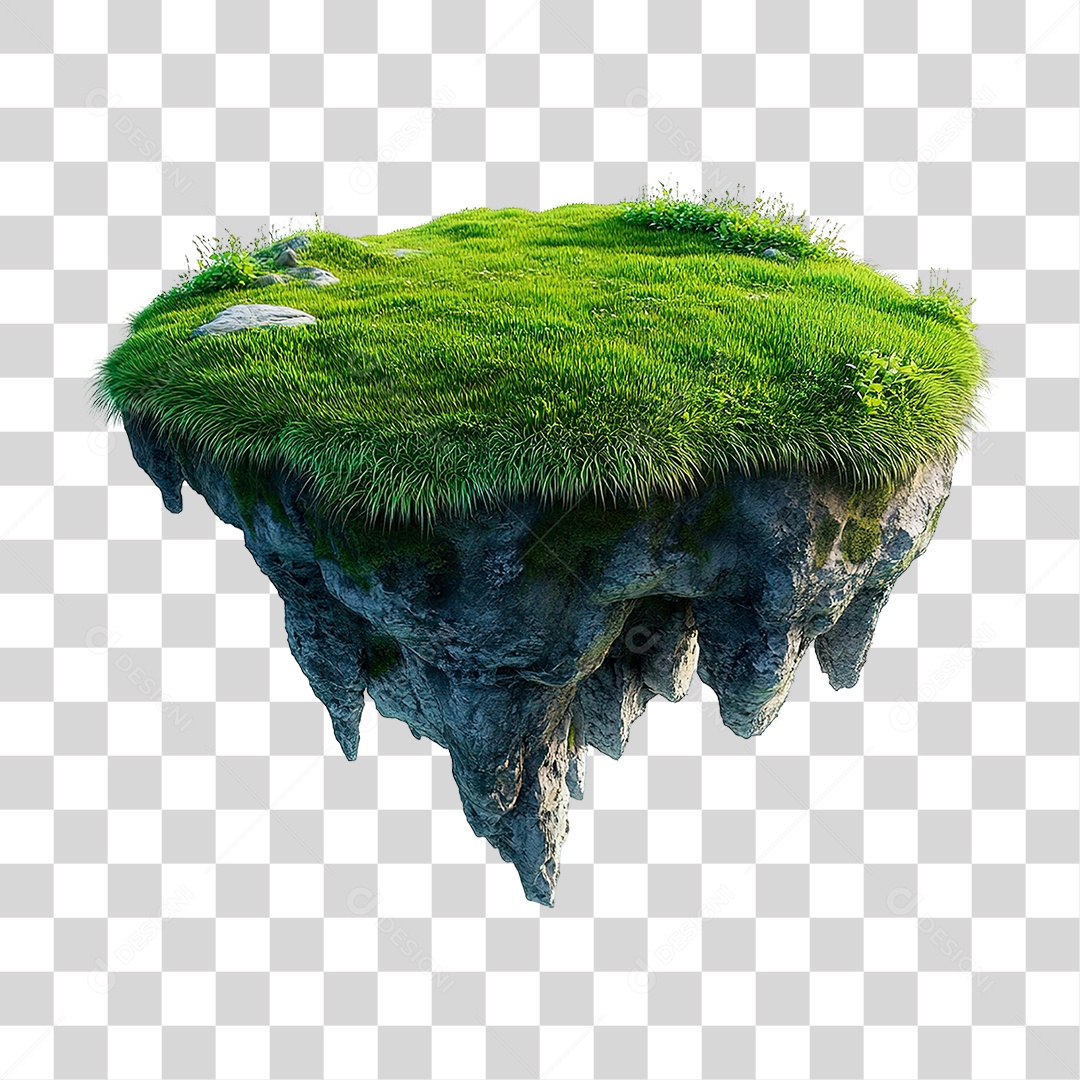 Elemento 3D Montanha  PNG Transparente