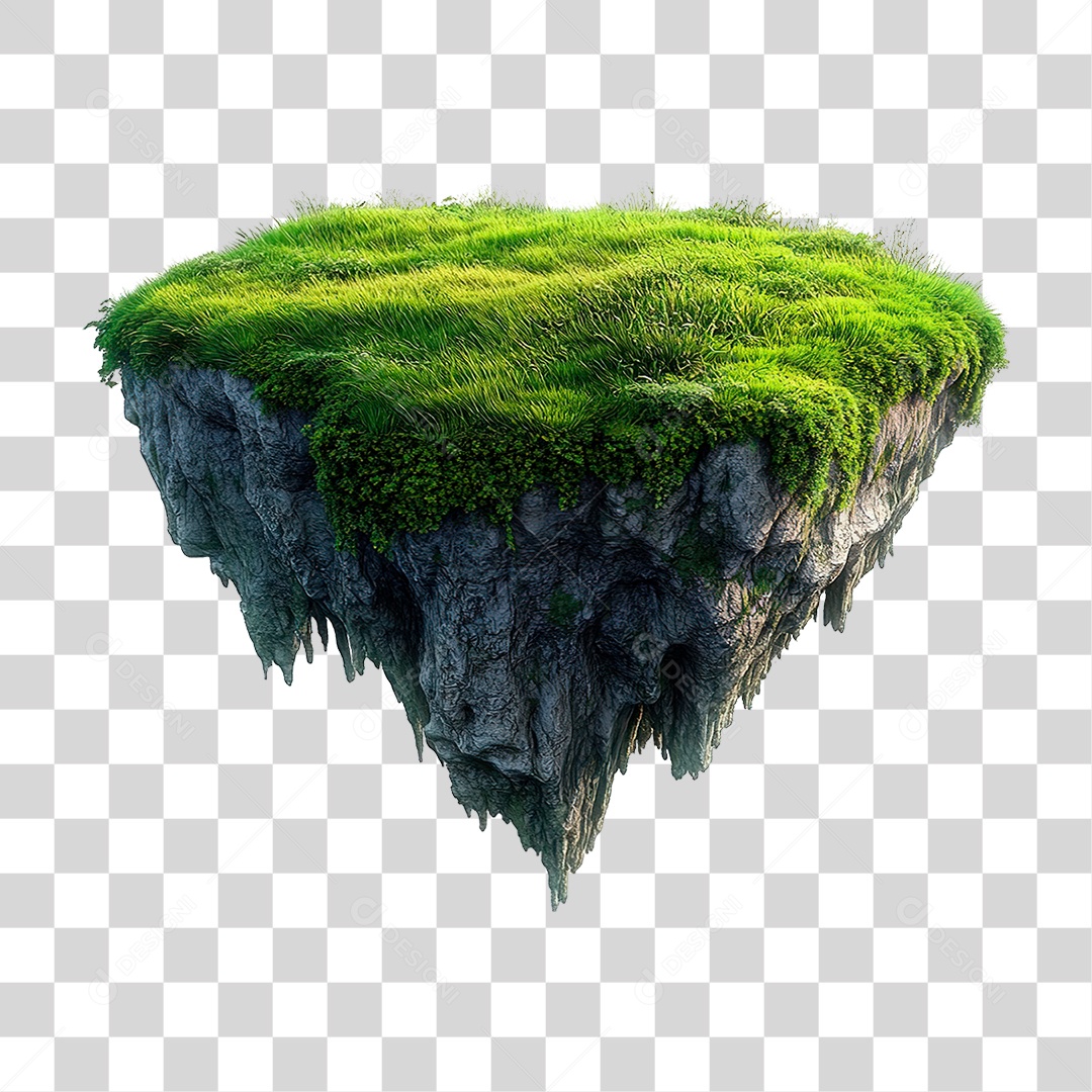 3D Element Mountain PNG Transparent