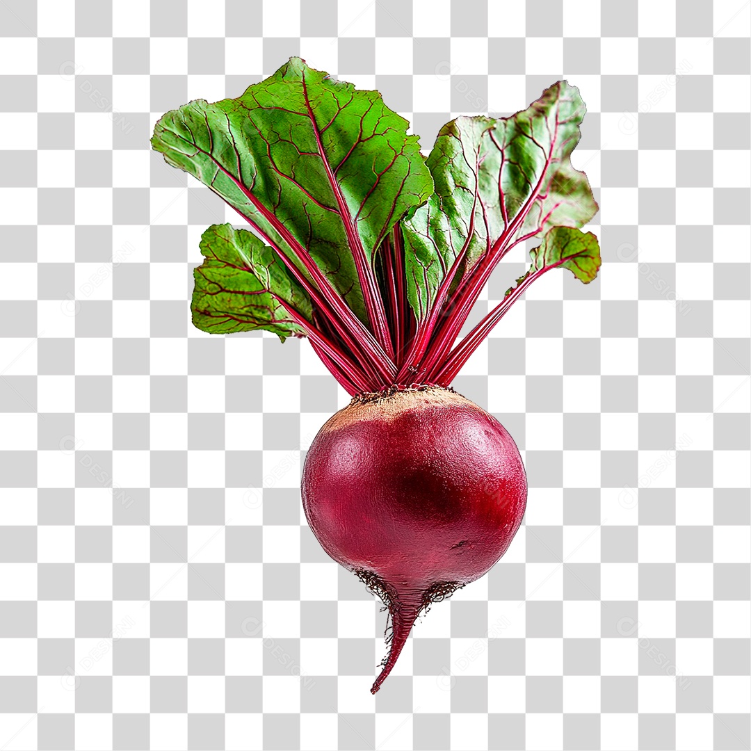 Elemento 3D Beterraba PNG Transparente