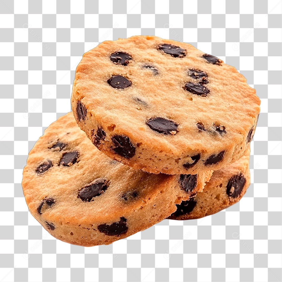 Elemento 3D Biscoito PNG Transparente