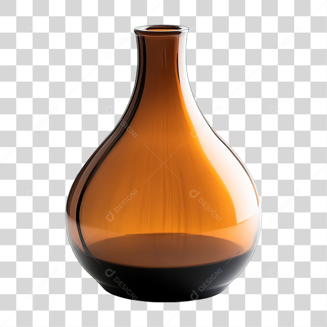 Frasco Marrom PNG Transparente