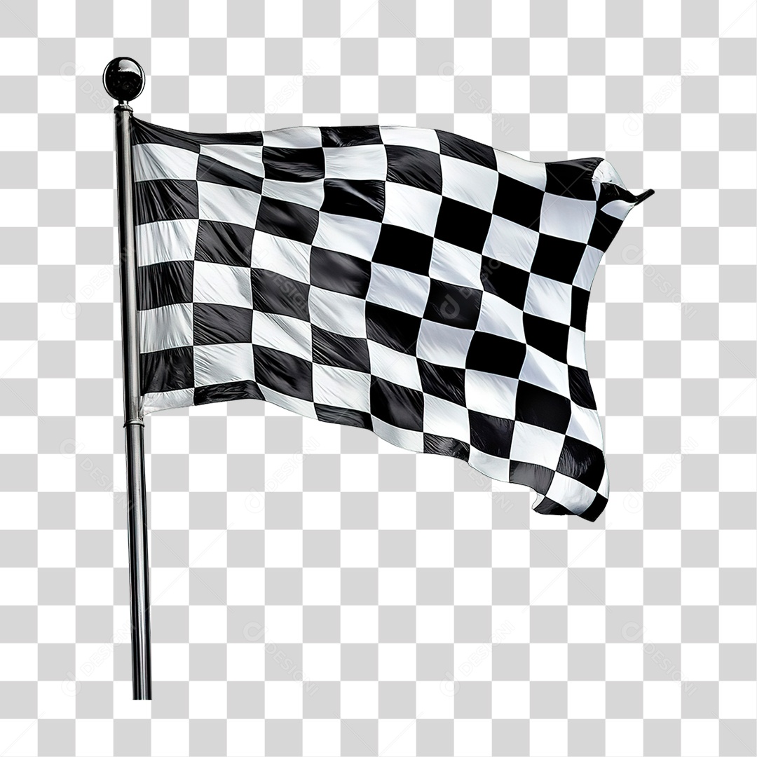 Bandeira de Corrida PNG Transparente