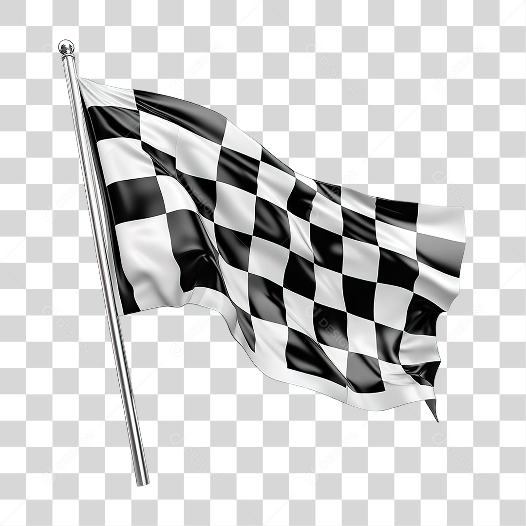 Bandeira de Corrida PNG Transparente