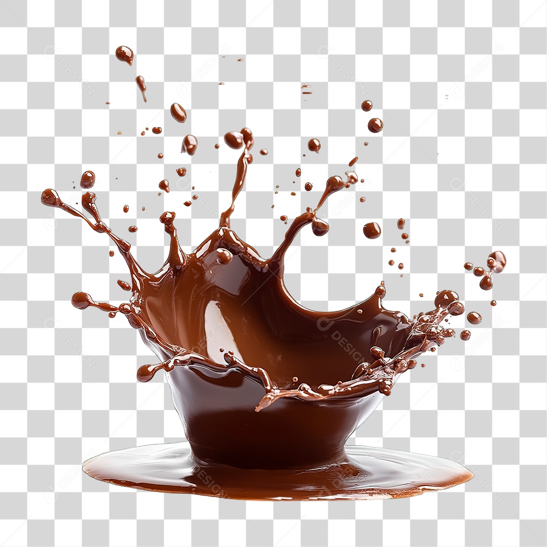 Chocolate Derretido PNG Transparente