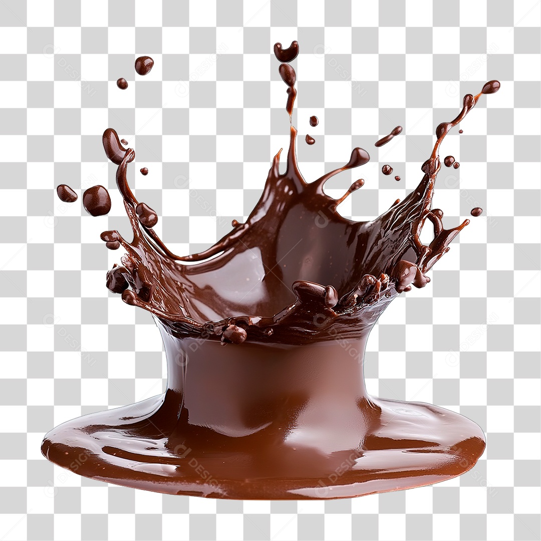 Chocolate Derretido PNG Transparente