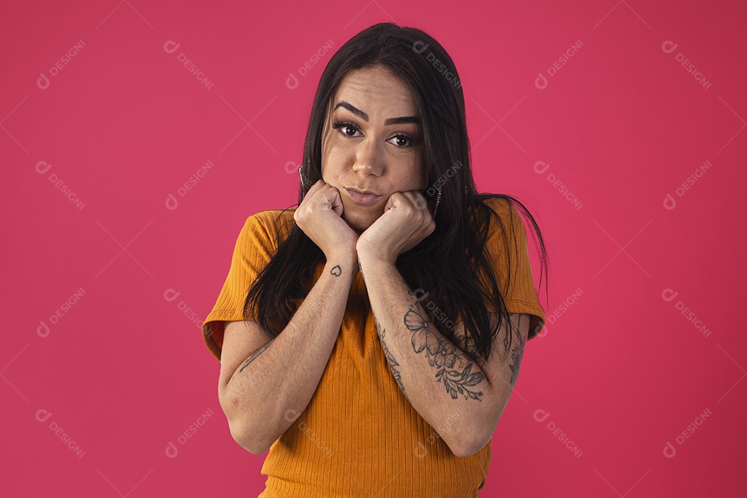 Mulher com cara de meiga