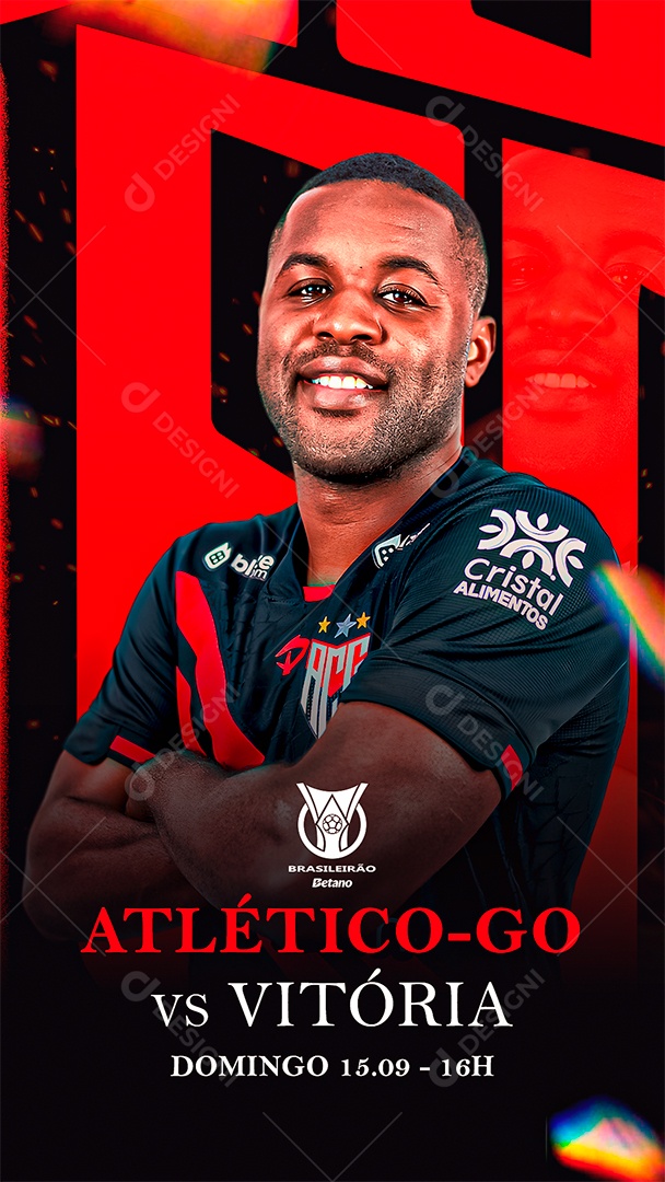 Flyer Matchday Jogador De Futebol Social Mídia PSD Editável