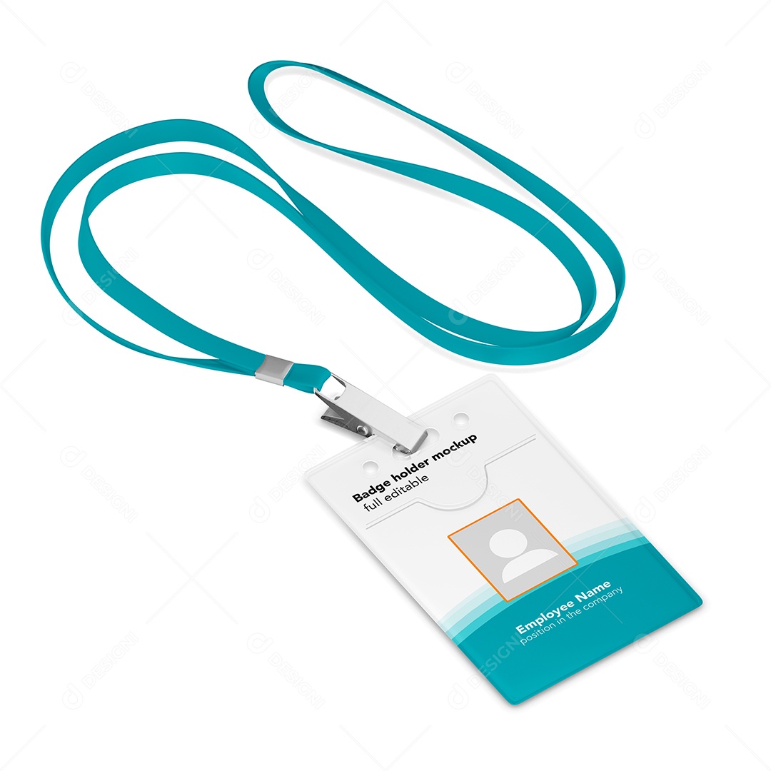 Crachá  Mockup PSD Editável