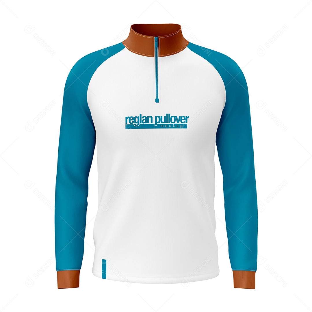 Camiseta de Manga Longa Mockup PSD Editável