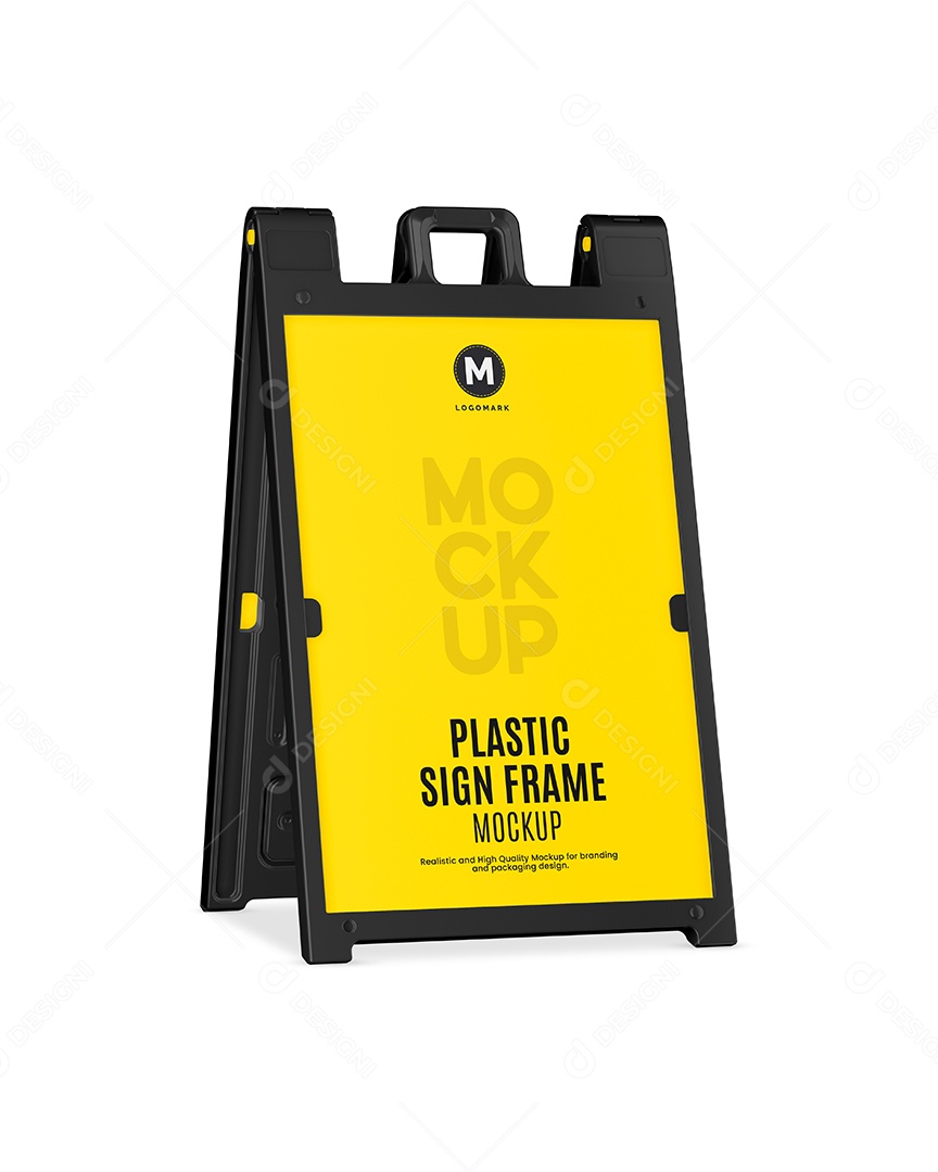 Quadro De Sinalização PSD Editável Mockup