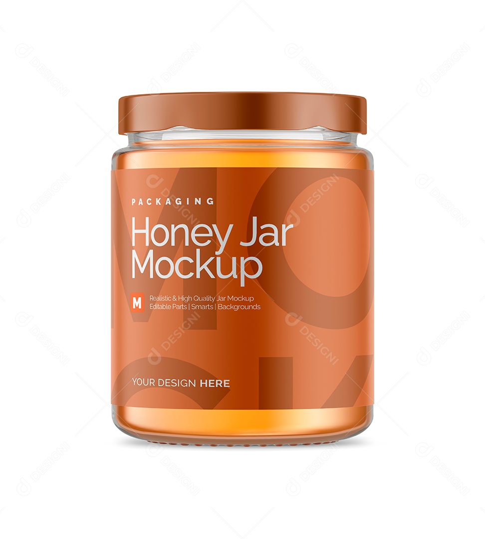 Pote De Mel PSD Editável Mockup