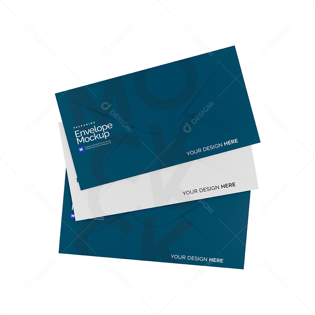 Envelope PSD Editável Mockup