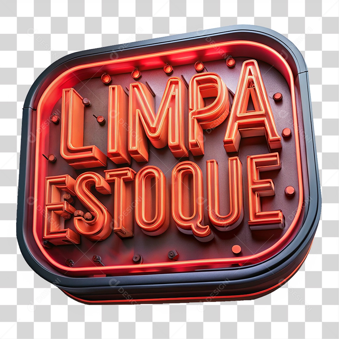 Selo 3D Limpa Estoque PNG Transparente