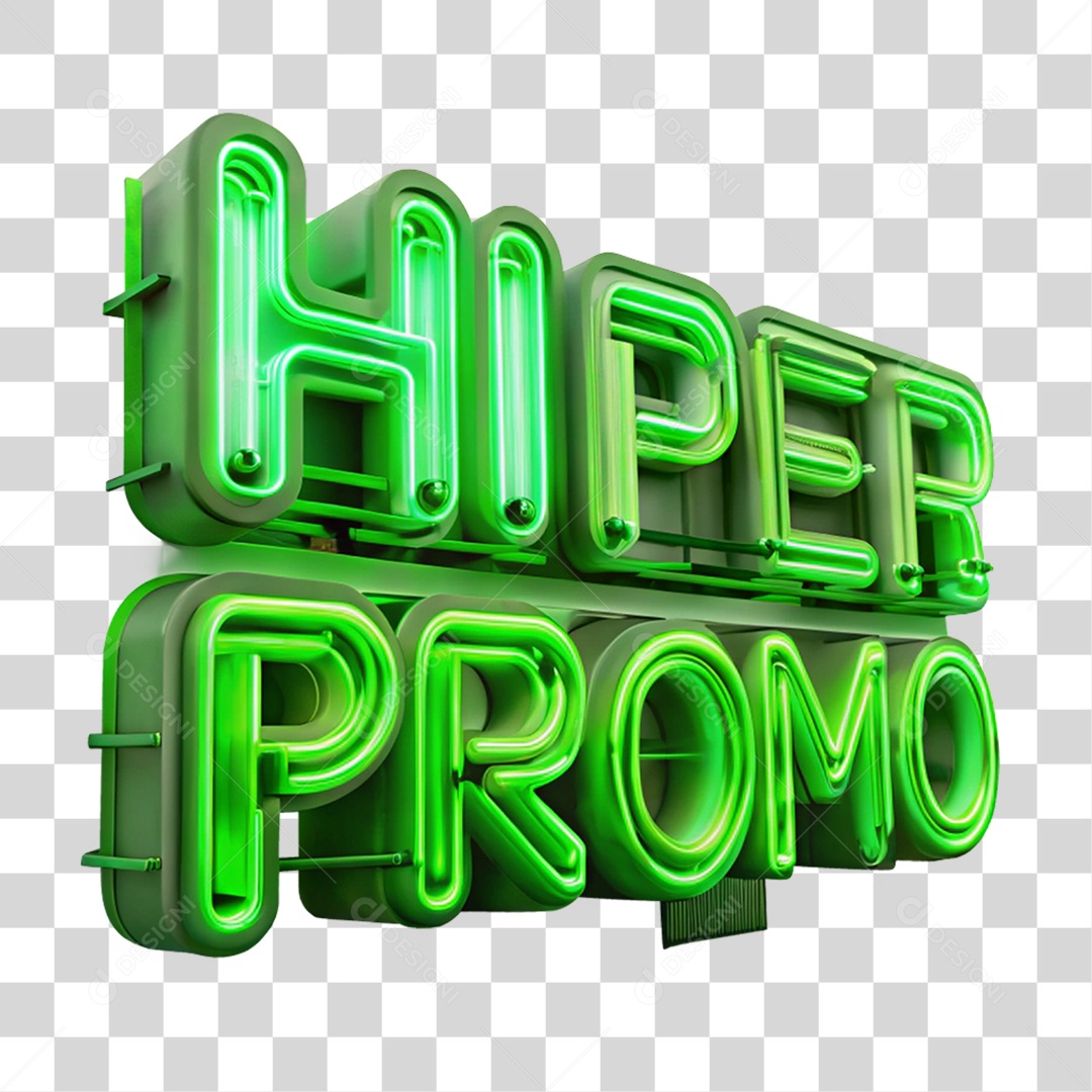 Selo 3D Hiper Promo PNG Transparente