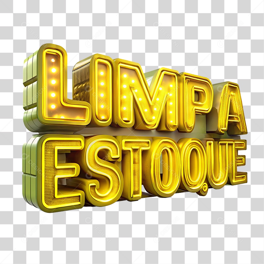 Selo 3D Limpa Estoque PNG Transparente