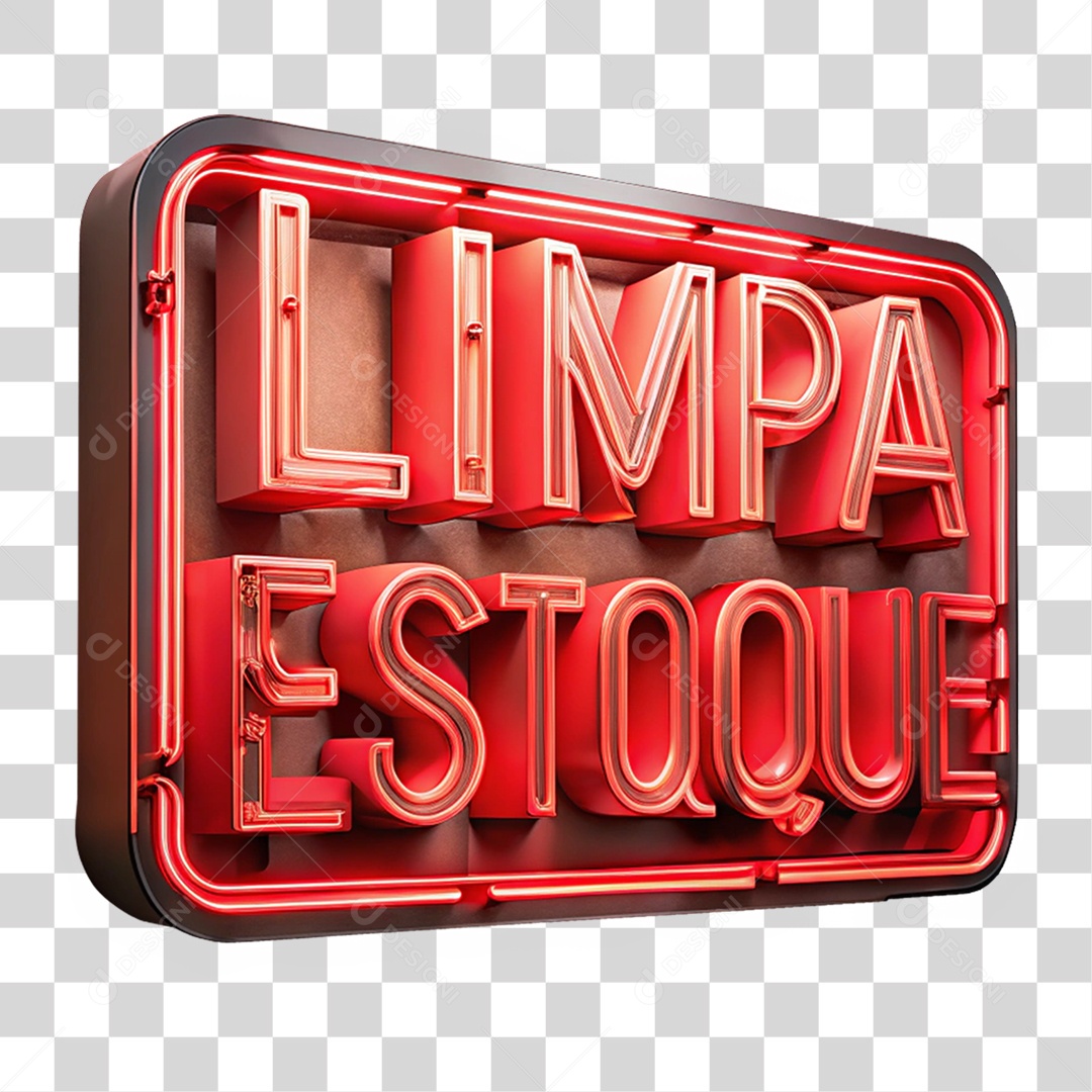 Selo 3D Limpa Estoque PNG Transparente