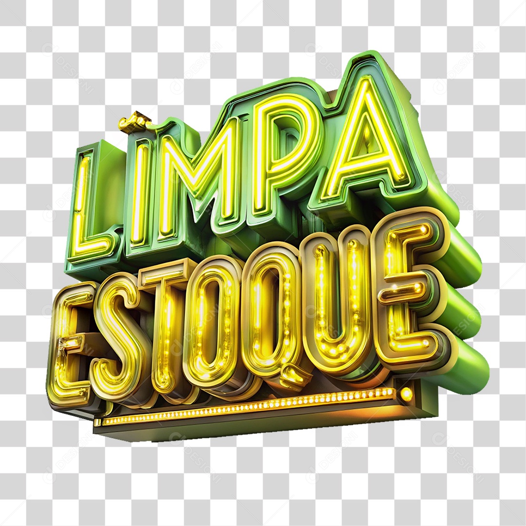 Selo 3D Limpa Estoque PNG Transparente