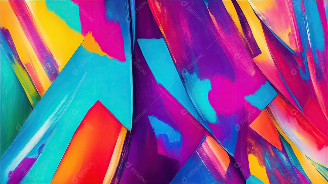 Cores vibrantes abstratas pintando textura moderna padrão futurista