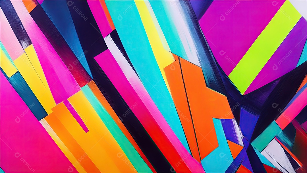 Cores vibrantes abstratas pintando textura moderna padrão futurista