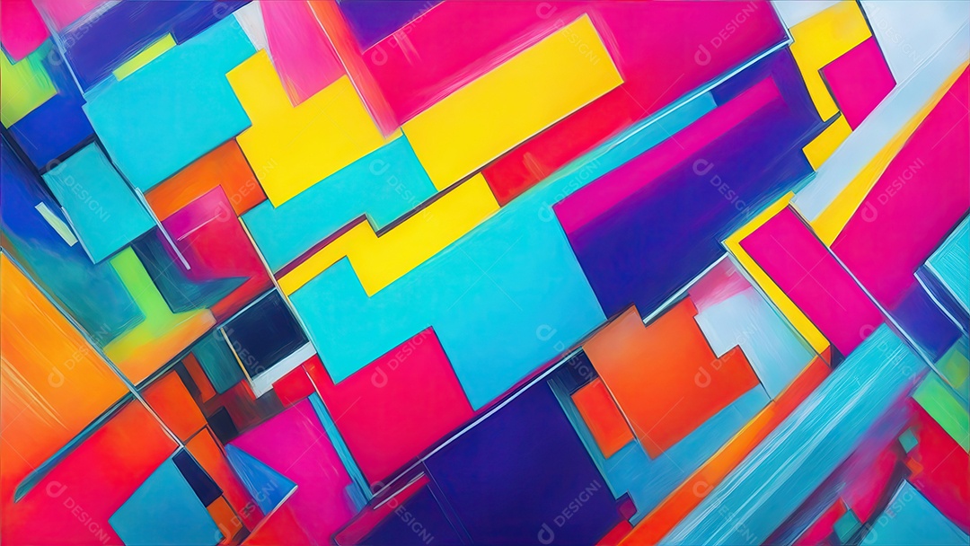 Cores vibrantes abstratas pintando textura moderna padrão futurista