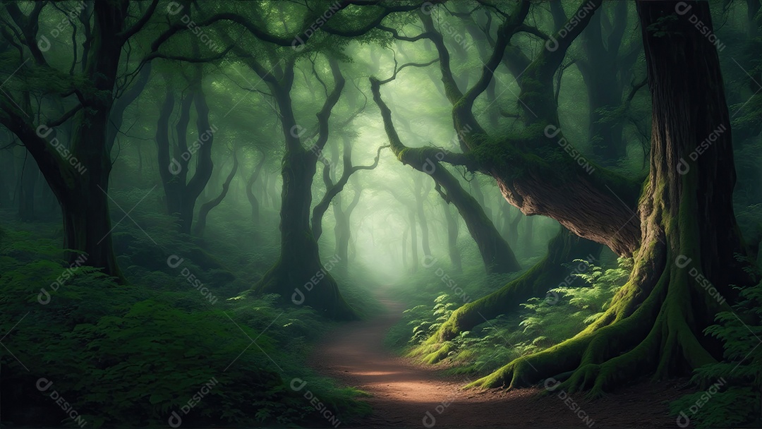 Linda floresta encantadora de alta qualidade