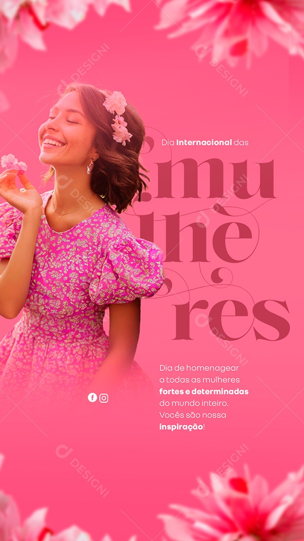Story Dia das Mulheres 08 De Março Social Media PSD Editável