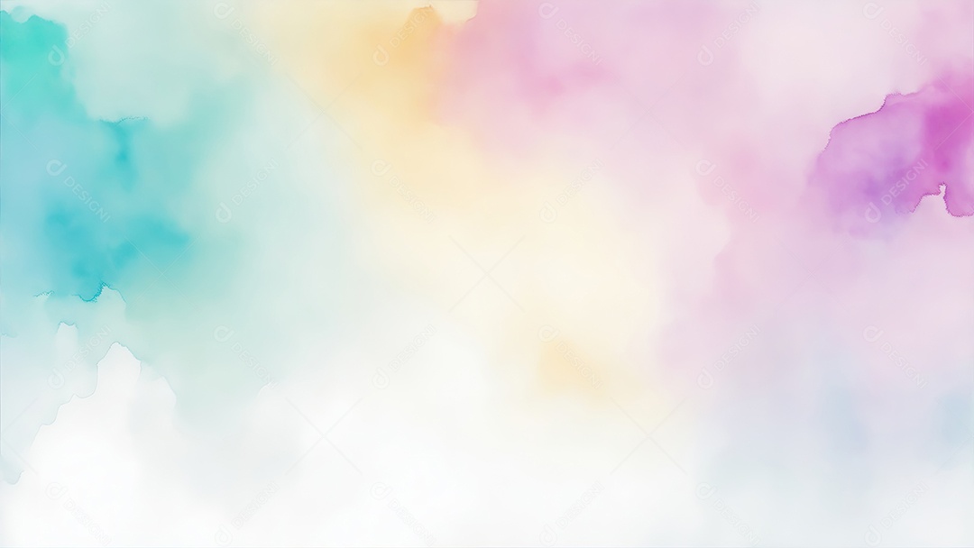 Textura aquarela macia colorida Fundo abstrato