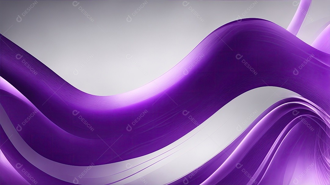 Linhas onduladas roxas e brancas fundo abstrato realista