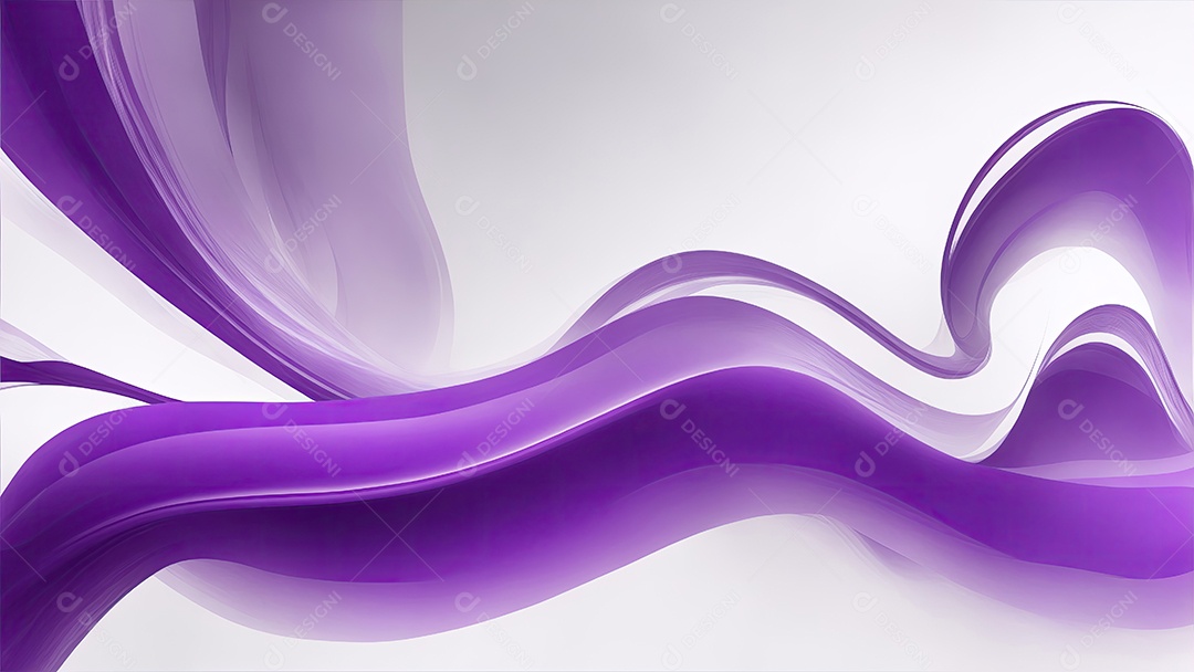 Linhas onduladas roxas e brancas fundo abstrato realista