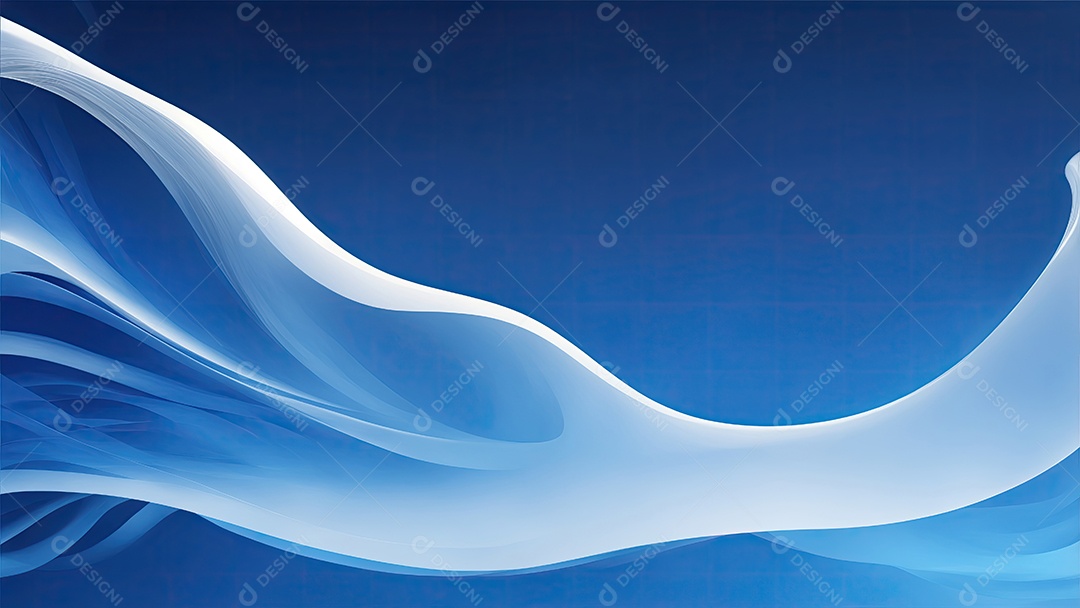 Linhas onduladas azuis e brancas fundo abstrato realista