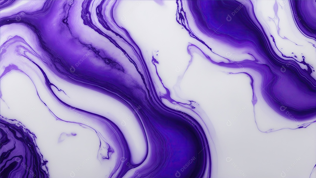 Fundo texturizado de mármore aquoso com padrão violeta e branco