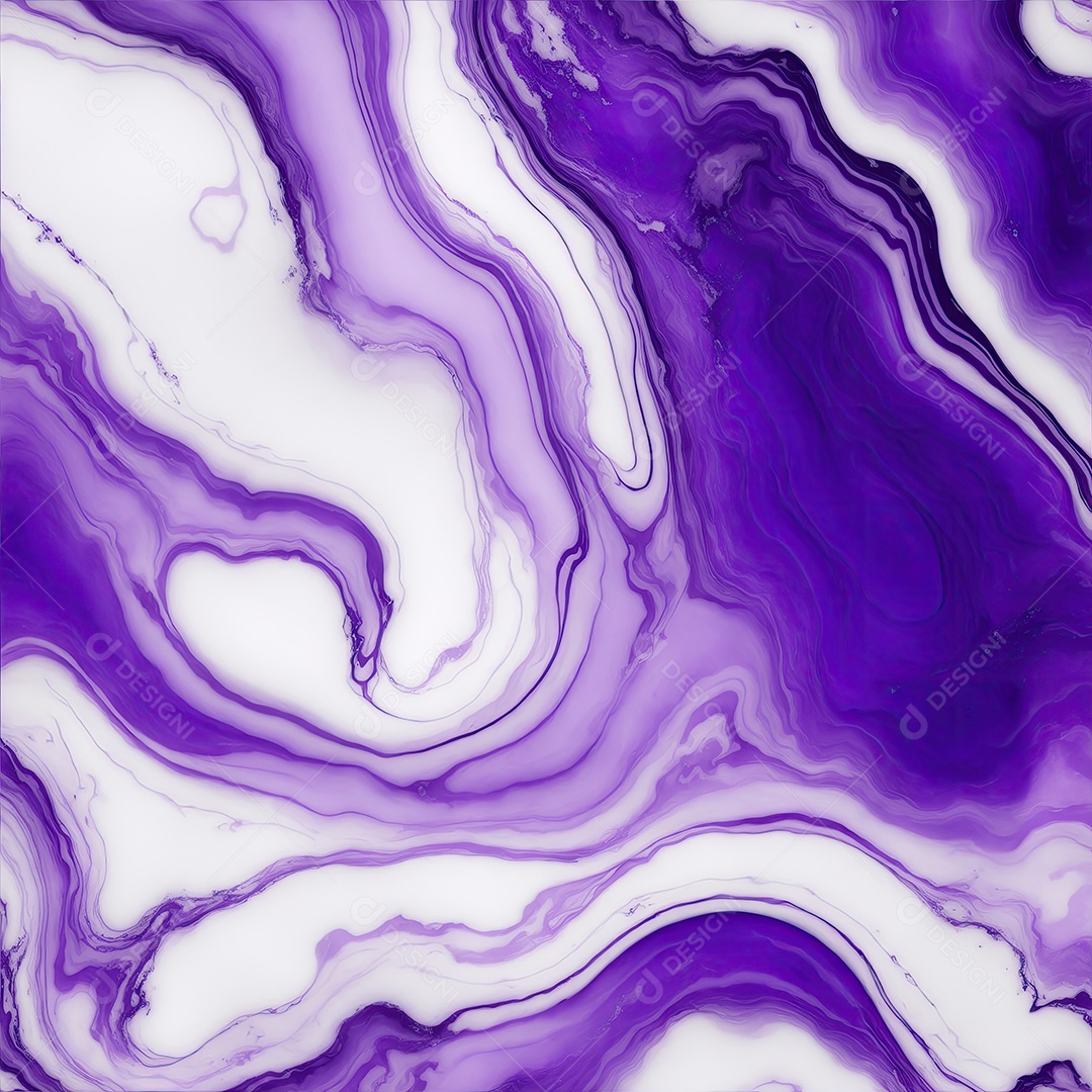 Fundo texturizado de mármore aquoso com padrão violeta e branco