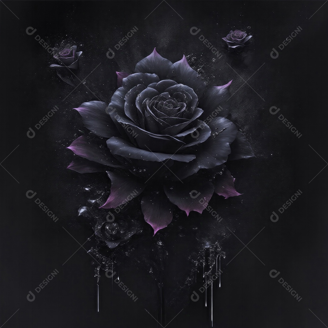 Rosa negra estrelada