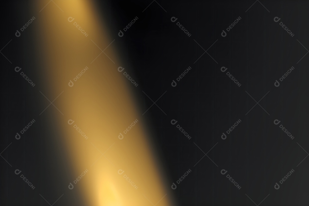 Onda desfocada dourada abstrata em fundo preto