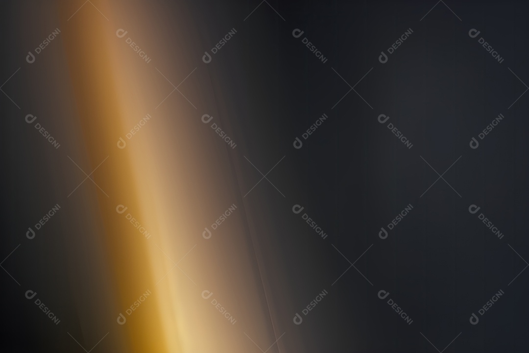 Onda desfocada dourada abstrata em fundo preto