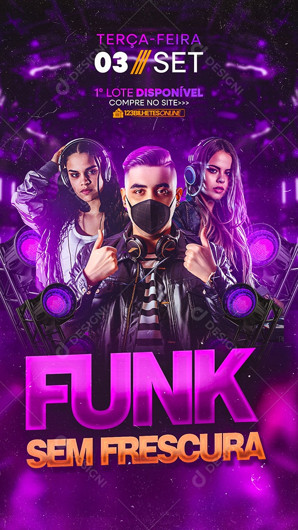 Story Flyer Funk Sem Frescura Social Media PSD Editável