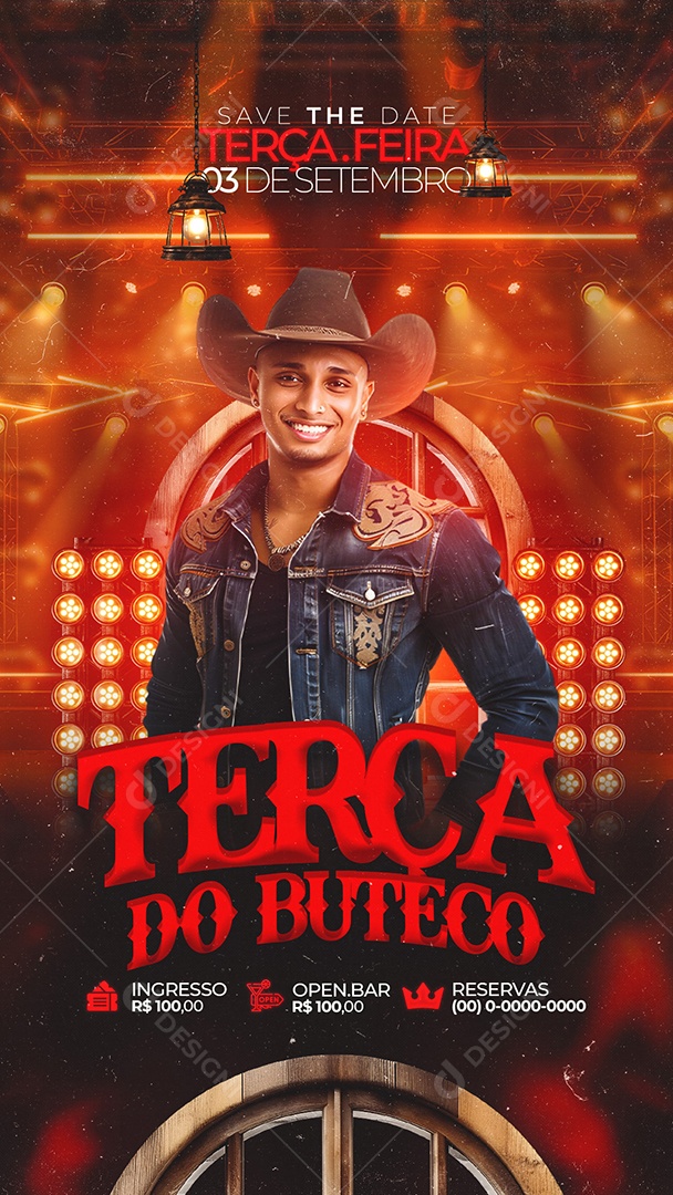 Story Flyer Terça do Buteco Social Media PSD Editável