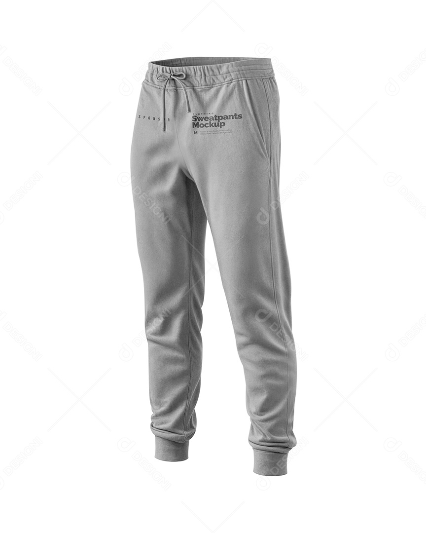 Calça de Moletom PSD Editável Mockup