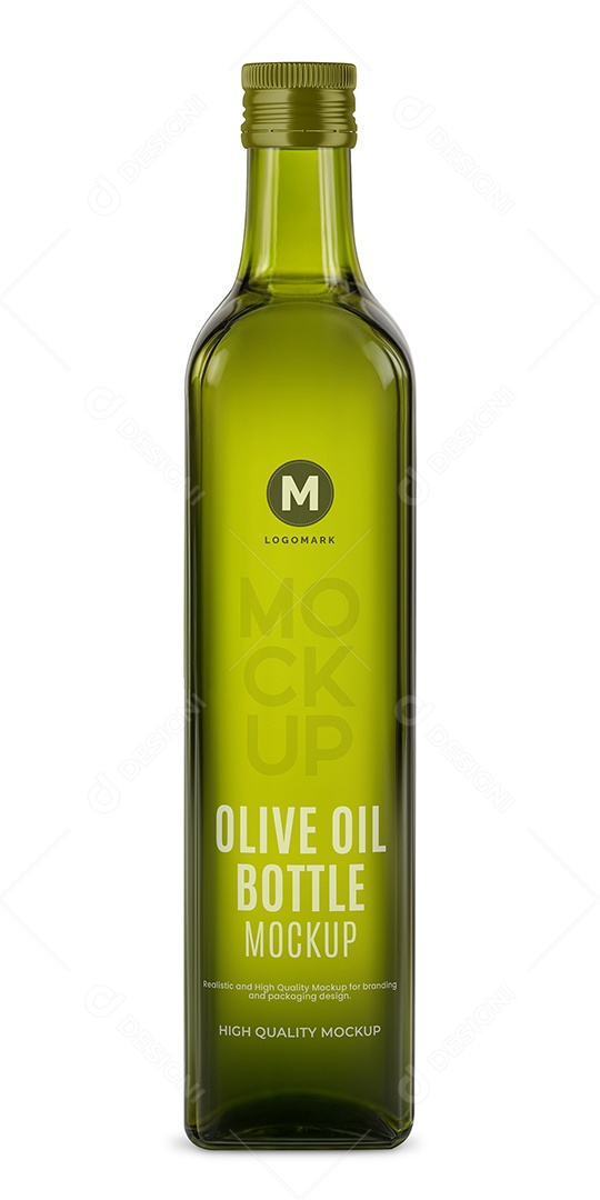 Garrafa de Azeite de Oliva Mockup PSD Editável