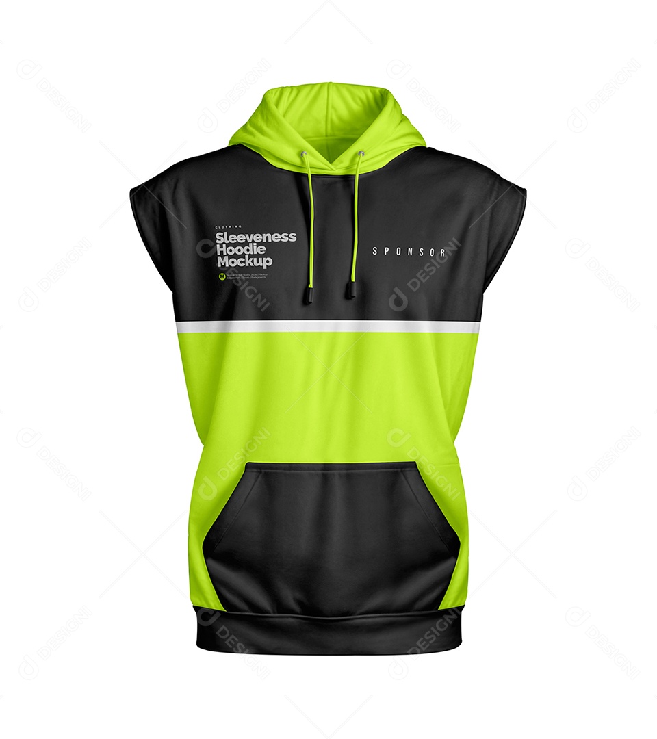 Moletom sem Manga Mockup PSD Editável