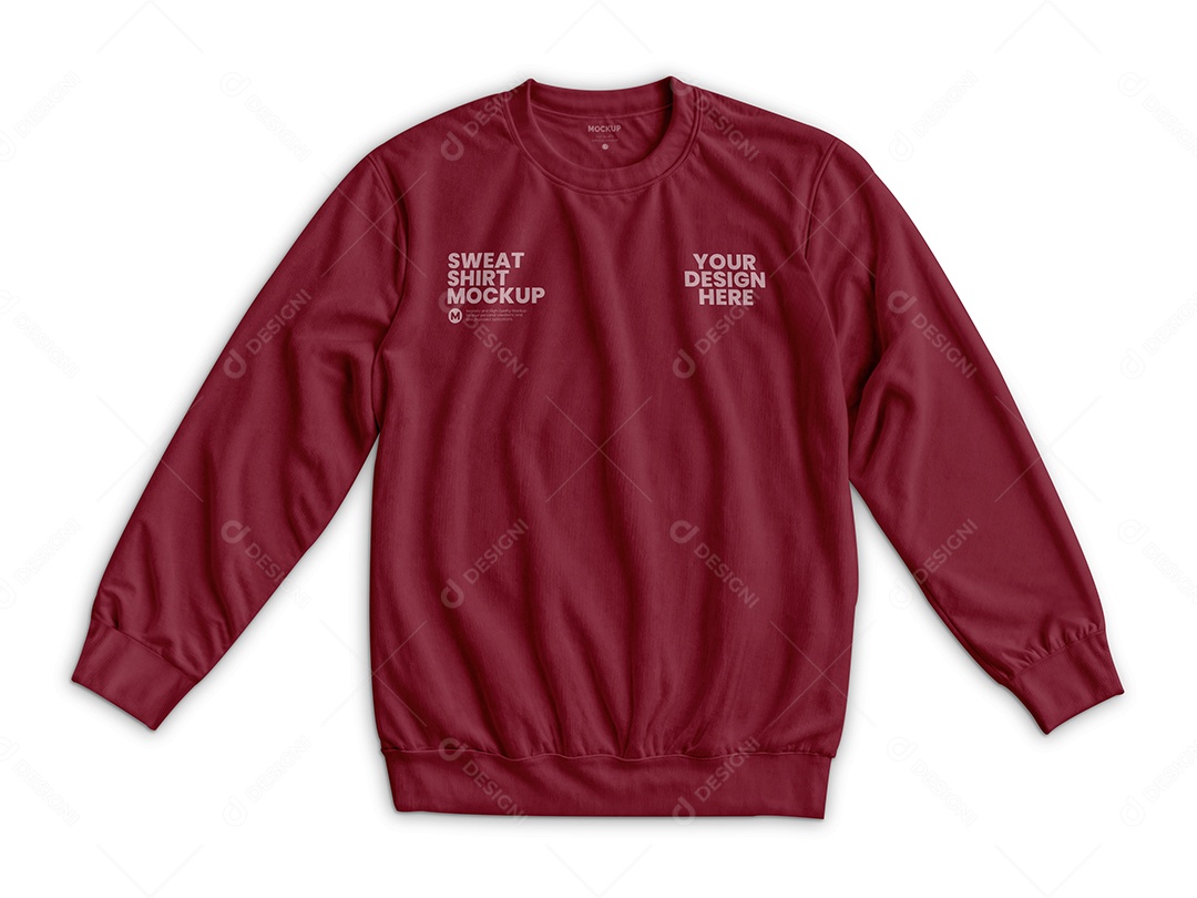 Moletom Tipo Suéter Mockup PSD Editável