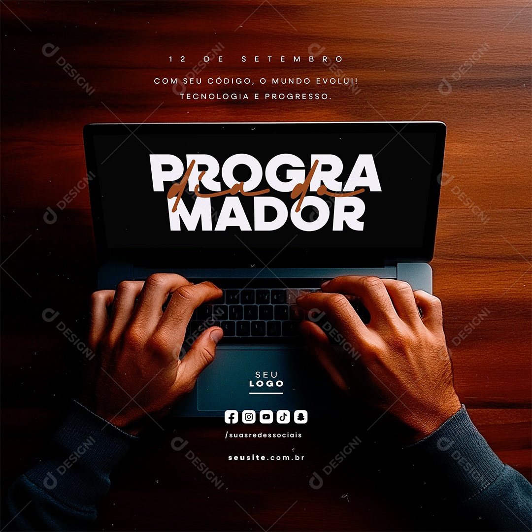Dia do Programador 12 de Setembro Social Media PSD Editável