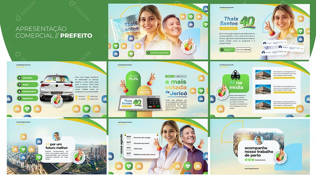 Apresentação Comercial Prefeito PSD Editável