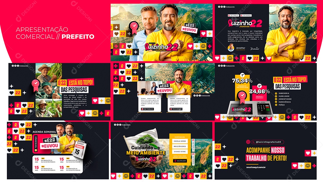 Apresentação Comercial Prefeito PSD Editável