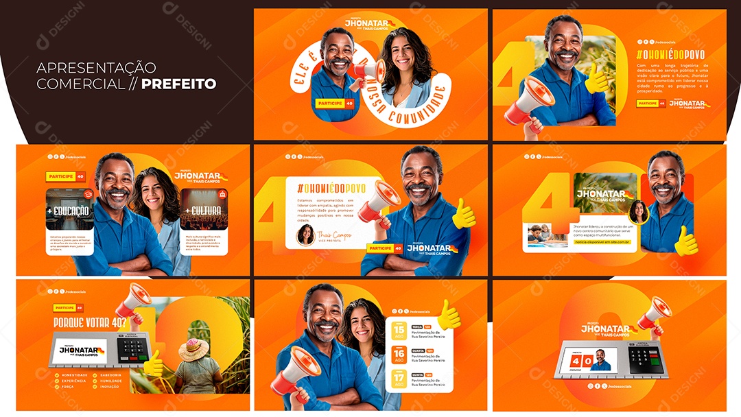 Apresentação Comercial Prefeito PSD Editável